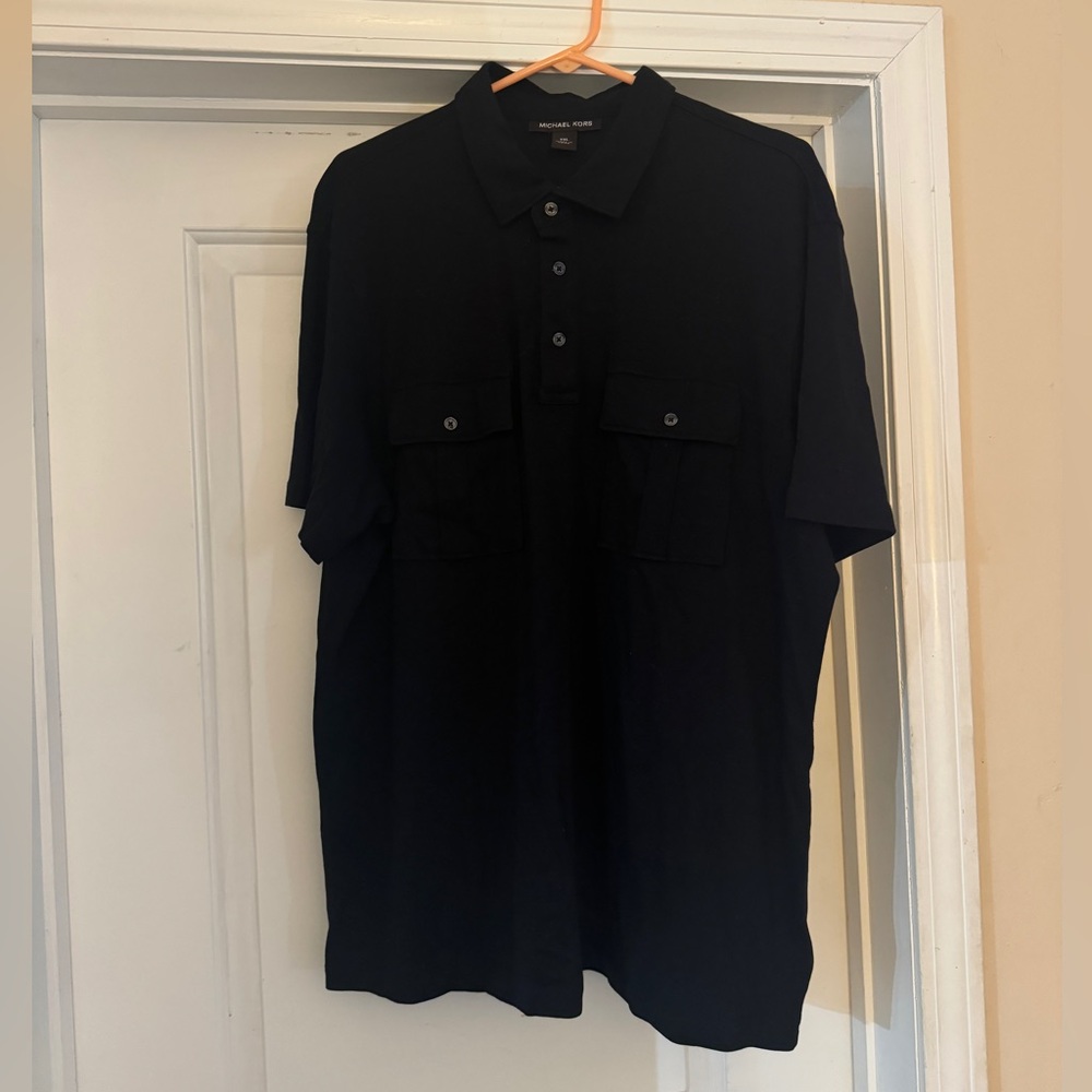 Michael Kors Black Casual Polo Shirt